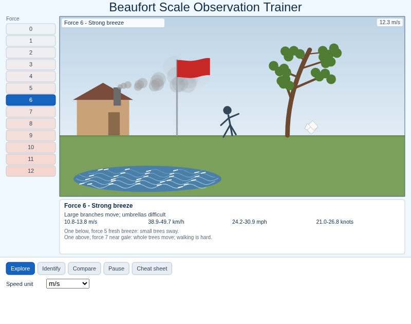Beaufort Scale Observation Trainer