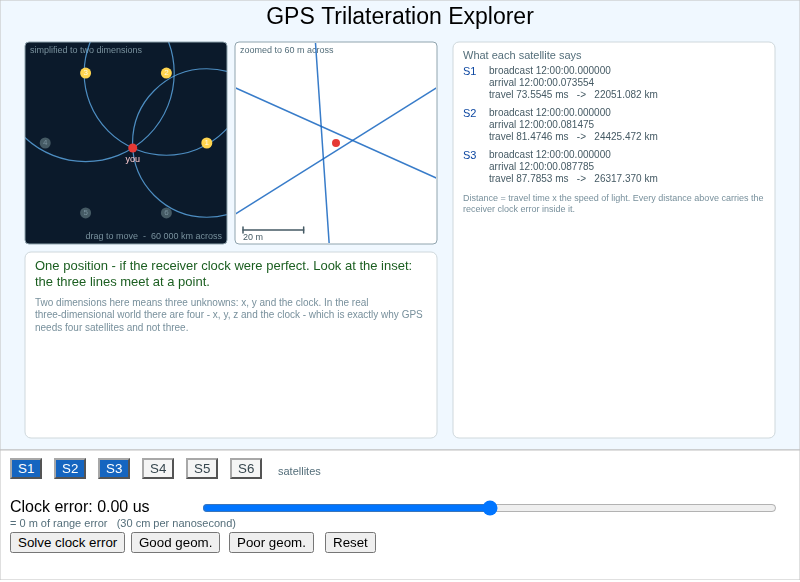 GPS Trilateration Explorer